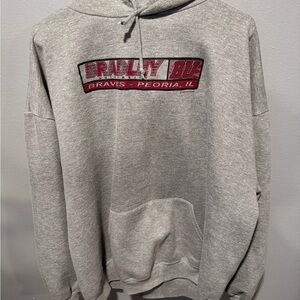 Jerzees Bradley University Vintage Gray Hoodie 2XL